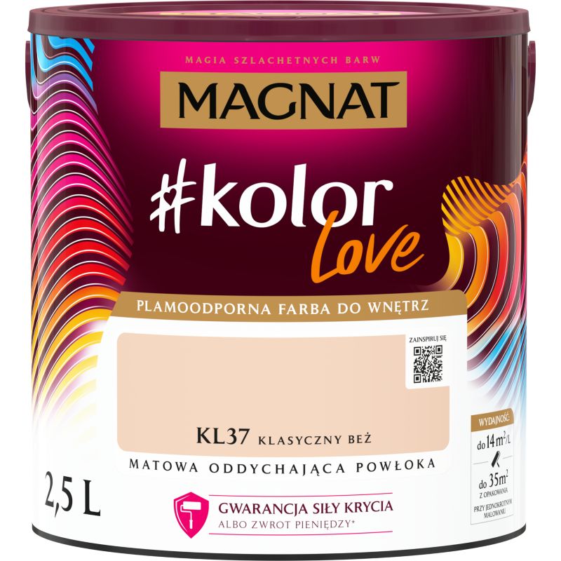 Magnat #kolorLove farve KL37 klassisk beige 2,5 l