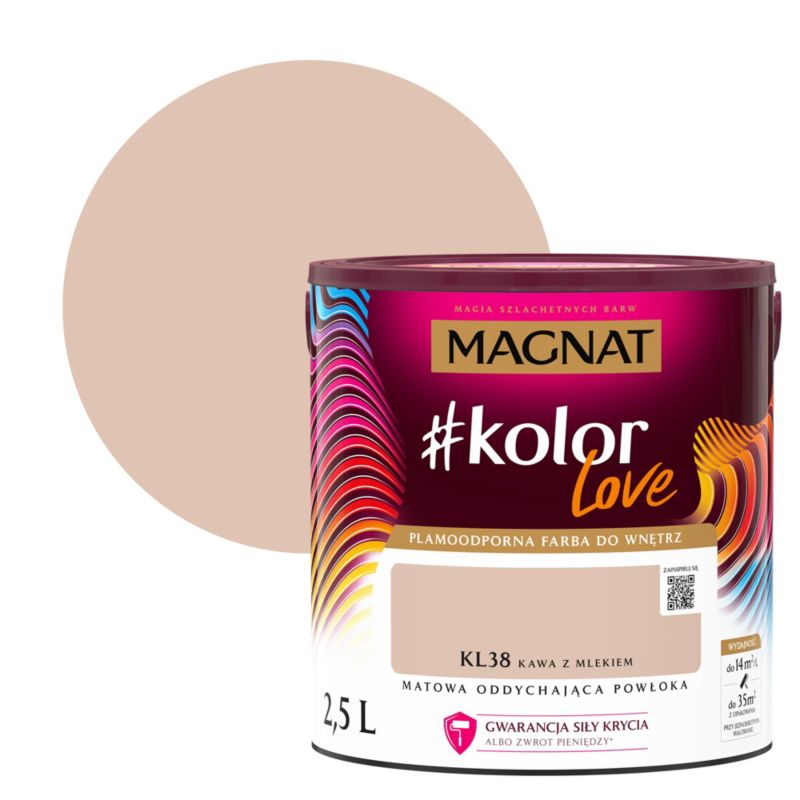 Magnat #kolorLove farve KL38 kaffe med mælk 2,5 l
