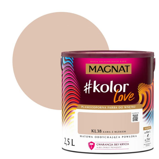 Magnat #kolorLove farve KL38 kaffe med mælk 2,5 l