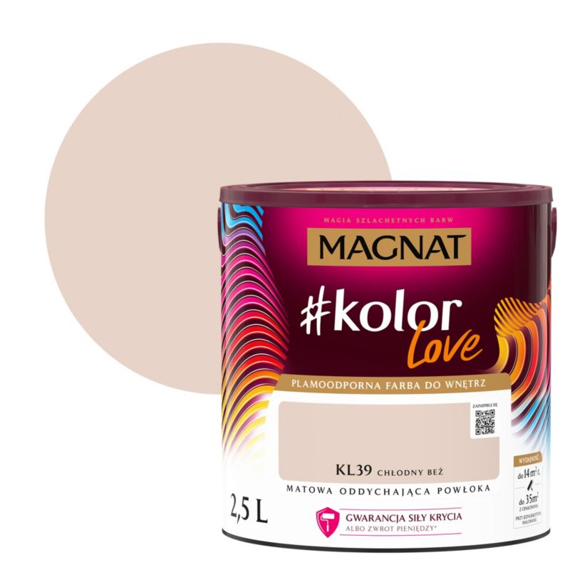Magnat #kolorLove farve KL39 kold beige 2,5 l