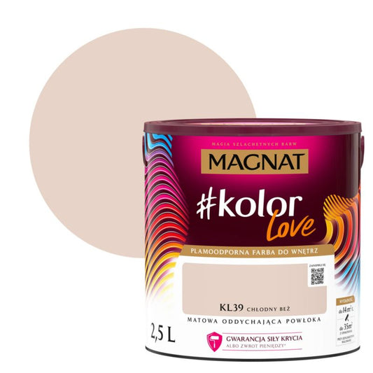 Magnat #kolorLove farve KL39 kold beige 2,5 l
