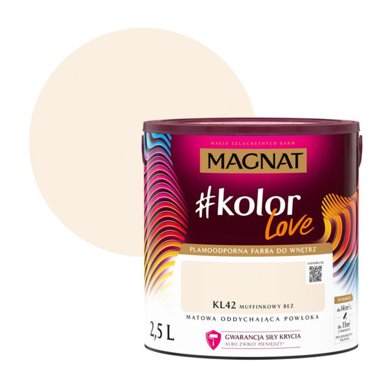 Plamemodstandsdygtig farve Magnat #kolorLove KL42 muffinkebé 2,5 l