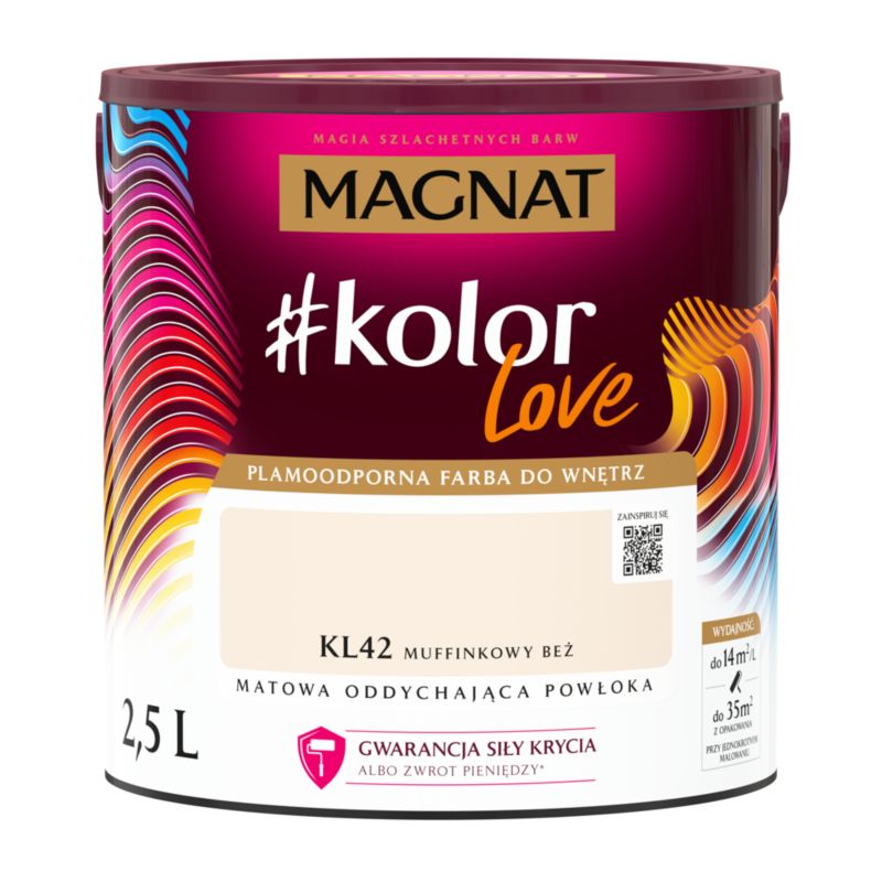 Plamemodstandsdygtig farve Magnat #kolorLove KL42 muffinkebé 2,5 l