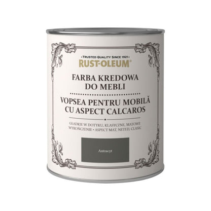 Rust-Oleum kredmaling til møbler antracit 0,75 l