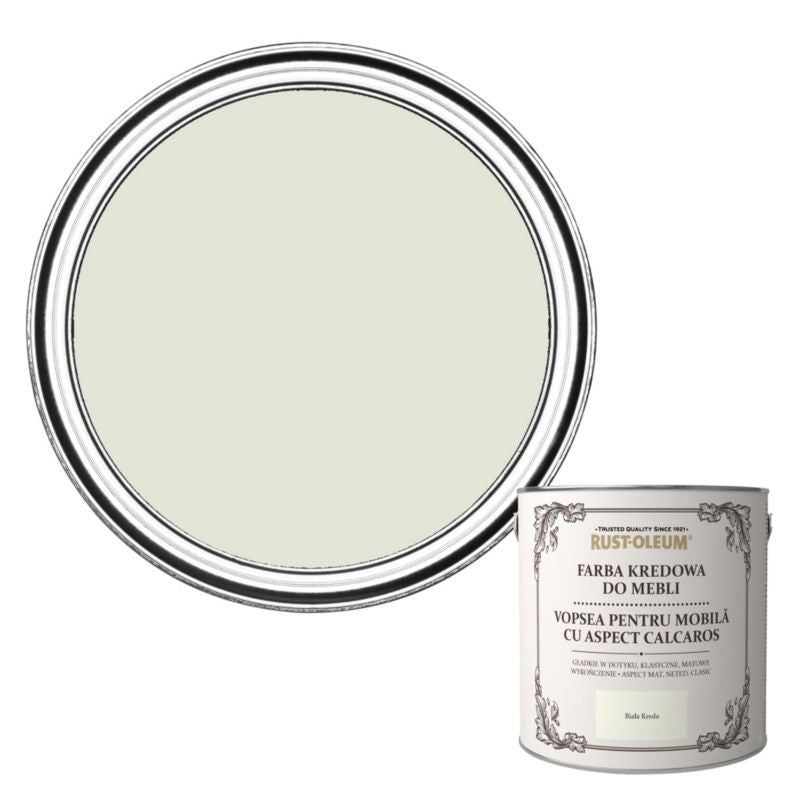 Rust-Oleum hvid kridtmaling til møbler 2,5 l