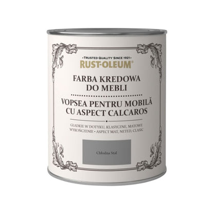 Rust-Oleum kredmaling til møbler i kold stål, 0,125 l