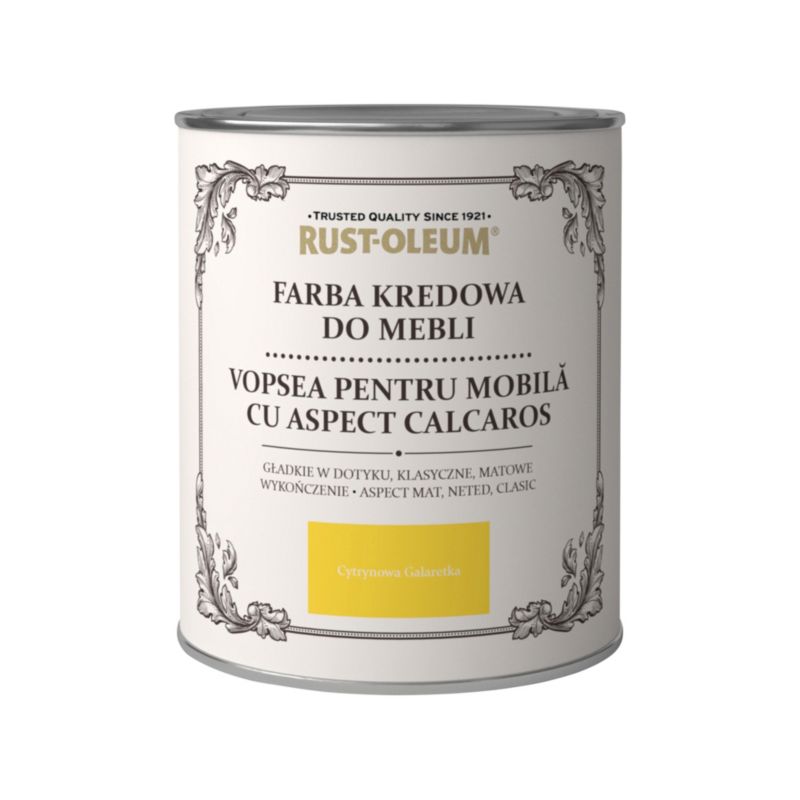 Rust-Oleum kredmaling til møbler i citrongele, 0,125 l