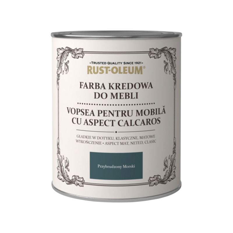 Rust-Oleum kredmaling til møbler i snavset havblå 0,75 l