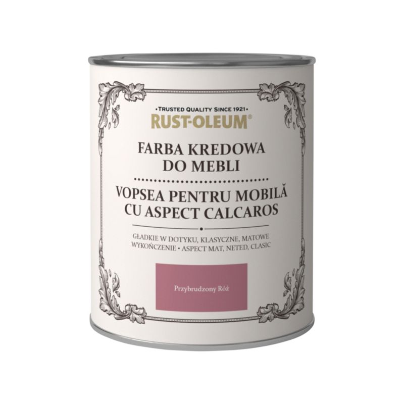 Rust-Oleum kredmaling til møbler i slidt rosa 0,75 l