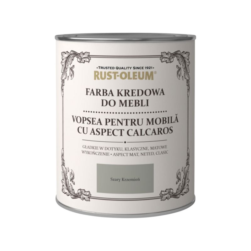 Rust-Oleum krittmaling til møbler i grå sten 0,125 l