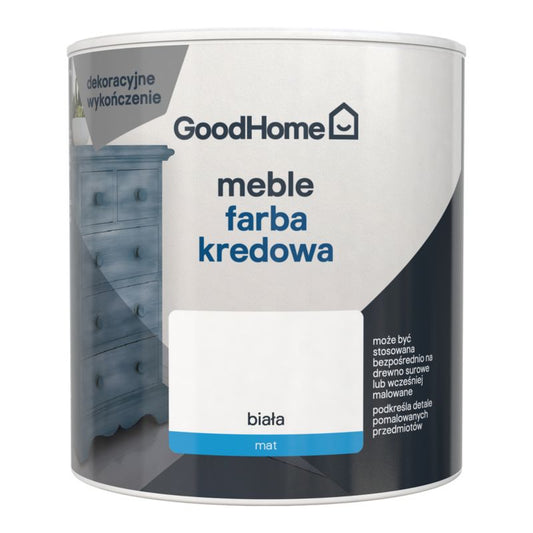 GoodHome Reno kridtmaling hvid 0,5 l