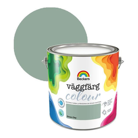 Beckers Vaggfarg Colour lateksmaling green clay 2,5 l
