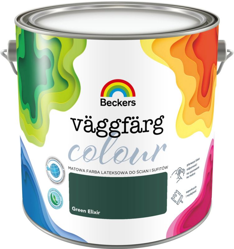 Latexmaling Beckers Vaggfarg Colour green elixir 2,5 l