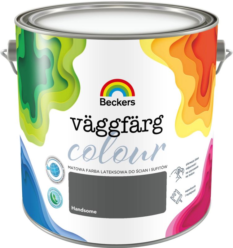 Beckers Vaggfarg Colour handsome lateksmaling 2,5 l