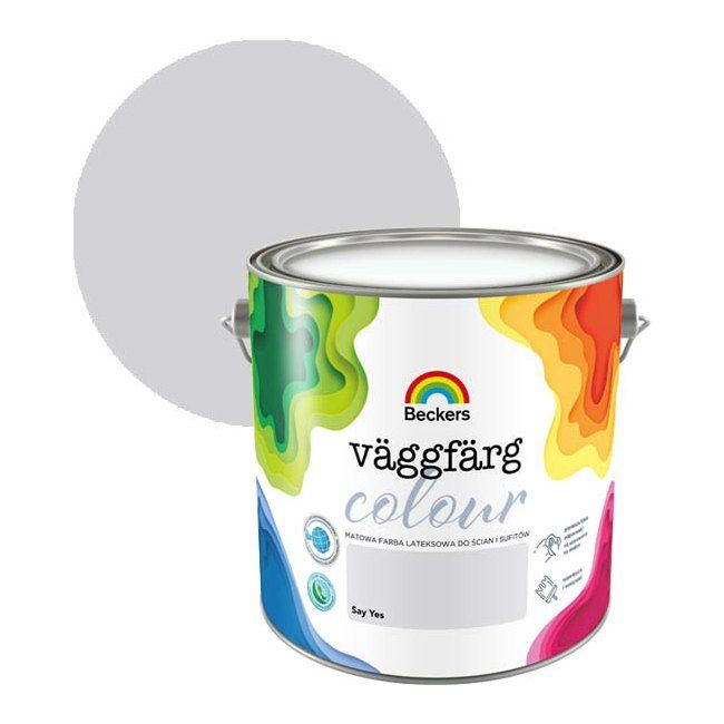 Latexmaling Beckers Vaggfarg Colour say yes 2,5 l