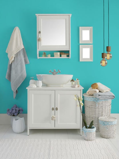 Dekoral latexmaling til badeværelse og køkken i turkis, 2,5 l