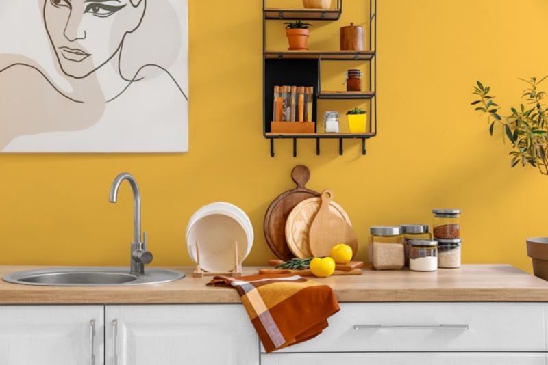 Dekoral latexmaling til badeværelse og køkken i safrangul 2,5 l