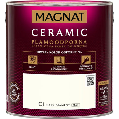 Magnat Ceramic C1 maling hvid diamant 2,5 l