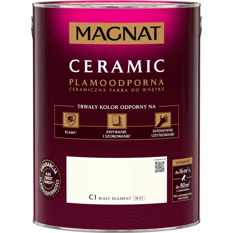 Magnat Ceramic C1 maling hvid diamant 5 l