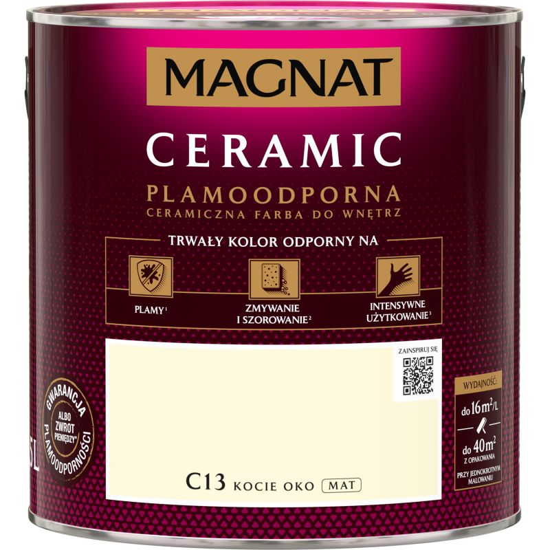 Magnat Ceramic C13 kattesølv farve 2,5 l