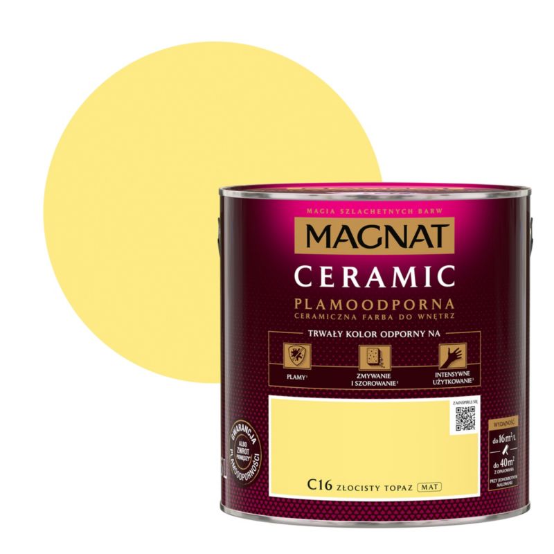 Magnat Ceramic C16 maling i farven gylden topas 2,5 l