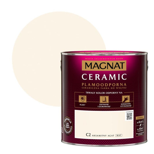 Magnat Ceramic C2 maling i farven fløjlsagtig agat 2,5 l