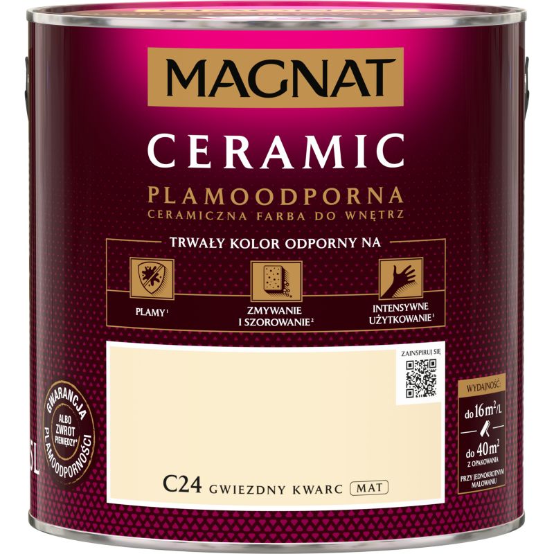 Magnat Ceramic C24 maling i farven stjernekvarts 2,5 l