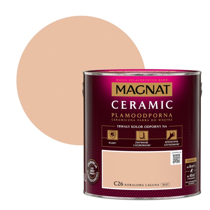 Magnat Ceramic C26 maling i farven koral lagune 2,5 l