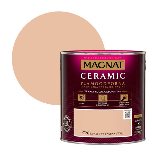 Magnat Ceramic C26 maling i farven koral lagune 2,5 l