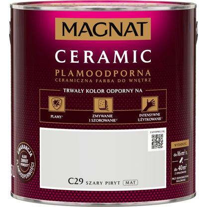 Magnat Ceramic C29 maling i grå pyrit, 2,5 l