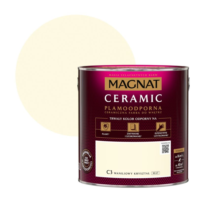 Magnat Ceramic C3 maling i farven Vaniljekrystal 2,5 l
