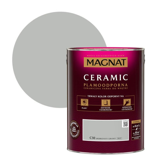 Magnat Ceramic C30 maling i sølvgranit, 5 l