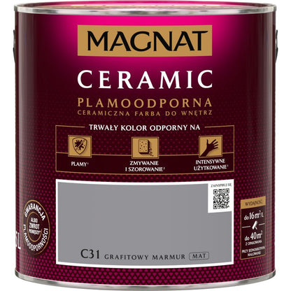 Magnat Ceramic C31 grafit-marmor maling 2,5 l