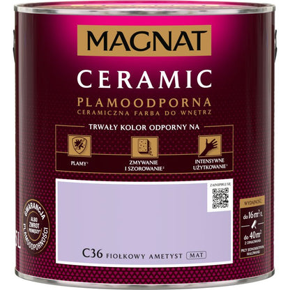 Magnat Ceramic C36 maling i farven viol ametyst 2,5 l