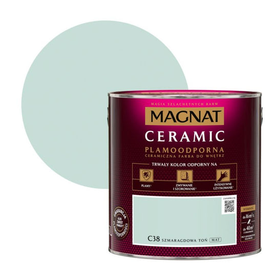 Magnat Ceramic C38 maling i smaragdgrøn tone 2,5 l