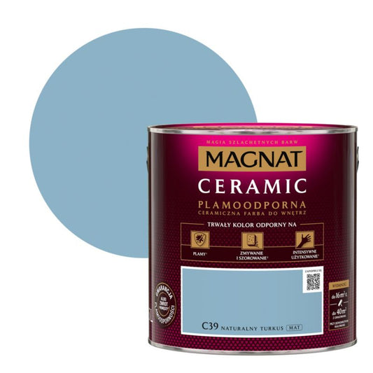 Magnat Ceramic C39 maling i naturlig turkis 2,5 l
