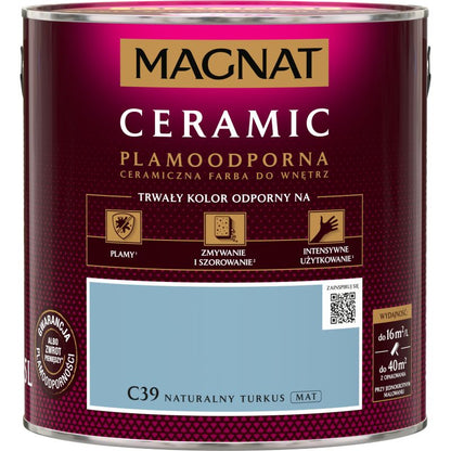 Magnat Ceramic C39 maling i naturlig turkis 2,5 l