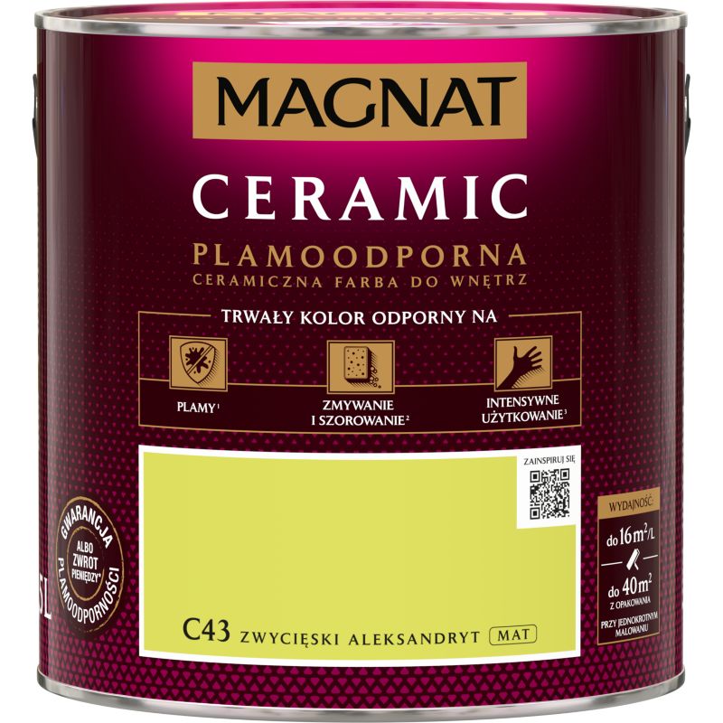 Magnat Ceramic C43 maling i farven Sejrende Aleksandrit 2,5 l