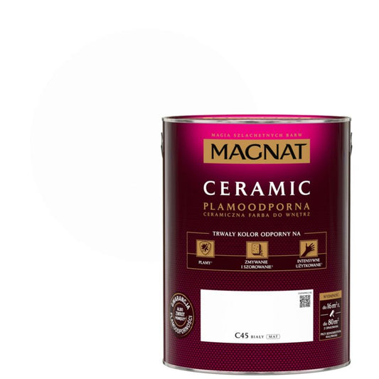 Magnat Ceramic C45 hvid maling 5 l