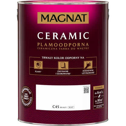 Magnat Ceramic C45 hvid maling 5 l