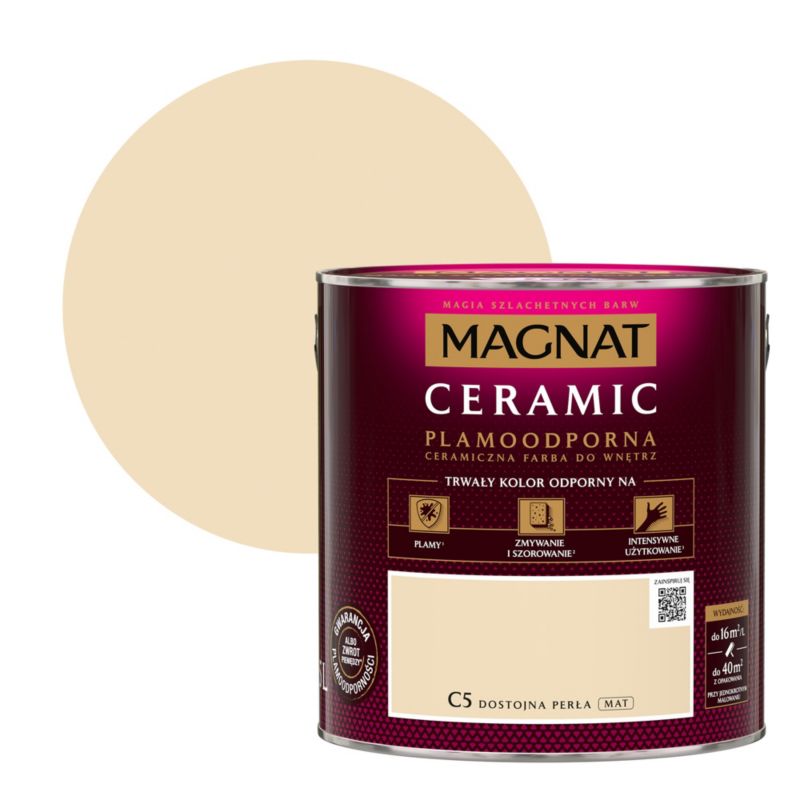 Magnat Ceramic C5 maling i farven Ædel Perle 2,5 l