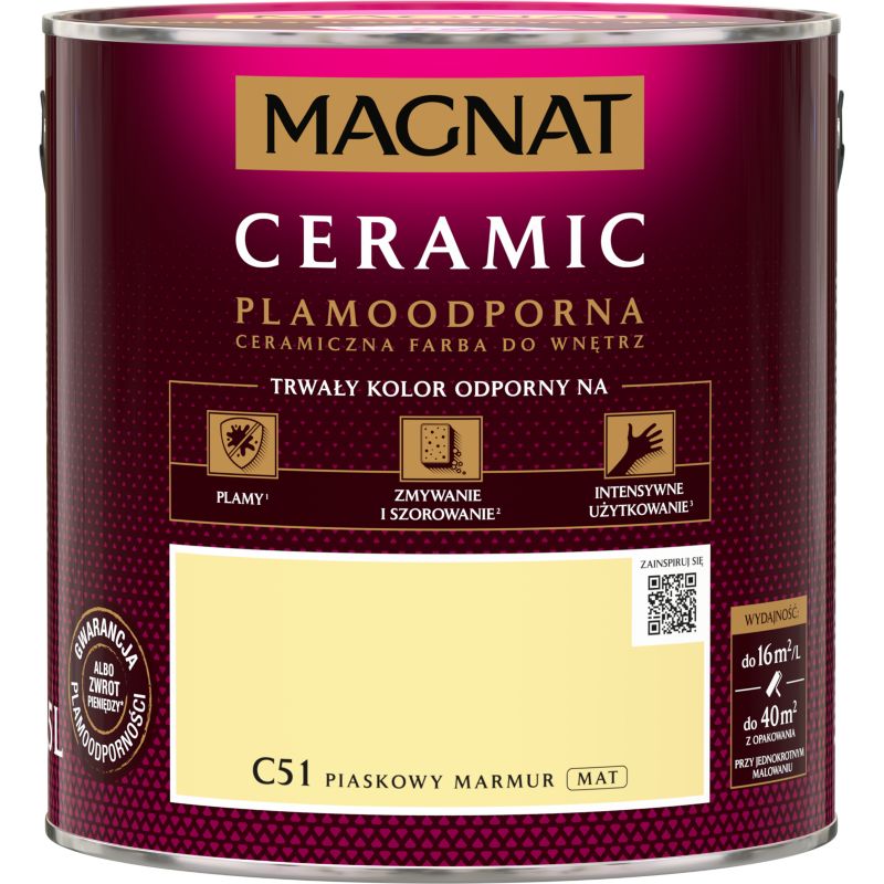 Magnat Ceramic C51 maling i farven sandmarmor 2,5 l