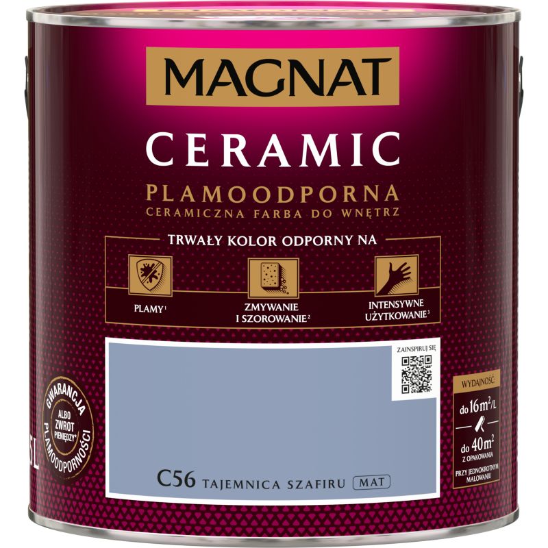 Magnat Ceramic C56 maling i farven 'Saphirs hemmelighed' 2,5 l
