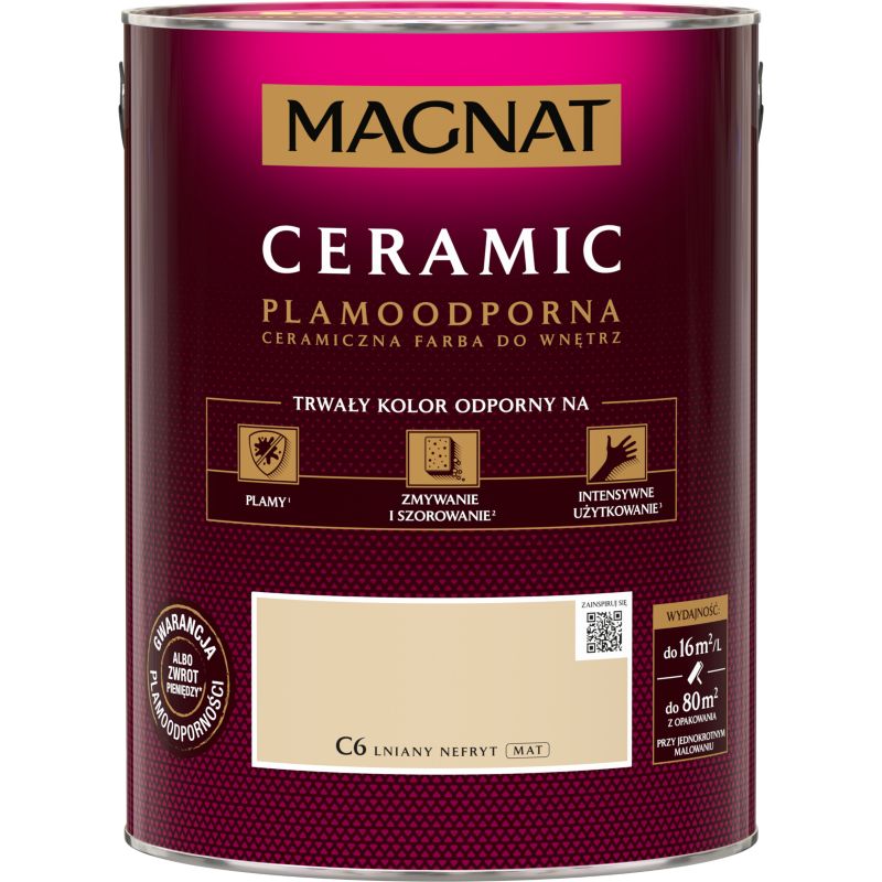 Magnat Ceramic C6 maling i farven hørgrøn nefrit 5 l