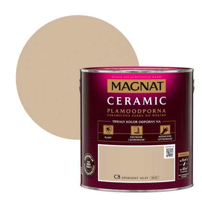 Magnat Ceramic C8 maling i farven rolig agat 2,5 l