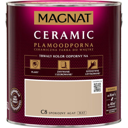 Magnat Ceramic C8 maling i farven rolig agat 2,5 l