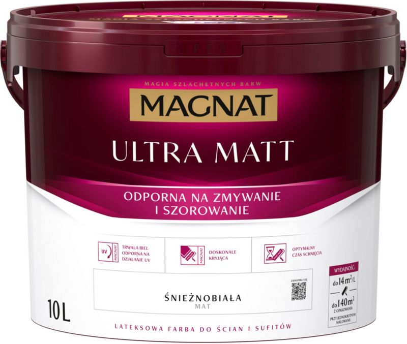 Magnat Ultra Matt maling snehvid 10 l