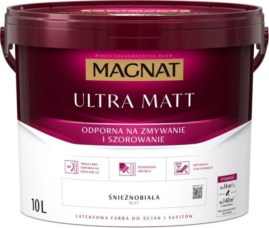 Magnat Ultra Matt maling snehvid 10 l