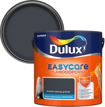 Dulux EasyCare plamafast maling i sortblå, 2,5 l