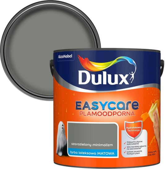 Dulux EasyCare pletresistent maling i grågrøn minimalisme 2,5 l